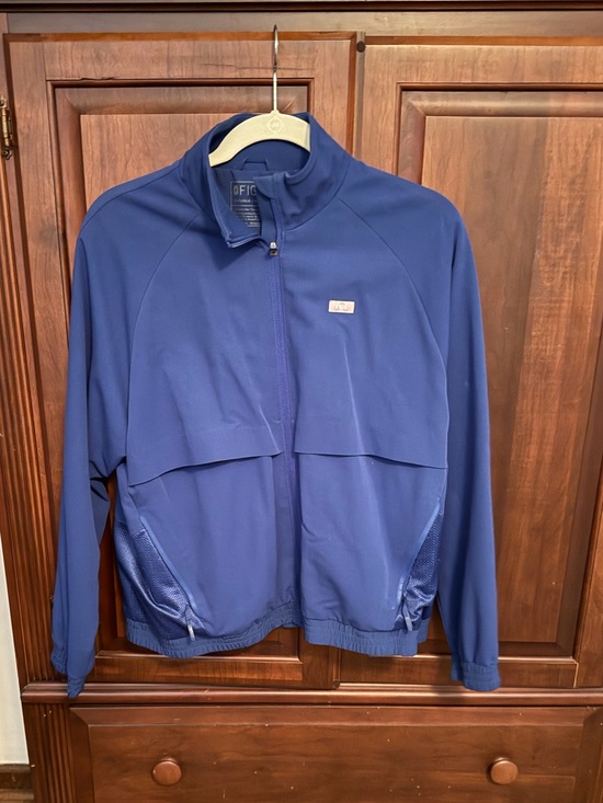 Figs Jackets & Blazers - Women’s Electric Blue — Sydney Scrub Jacket (M)